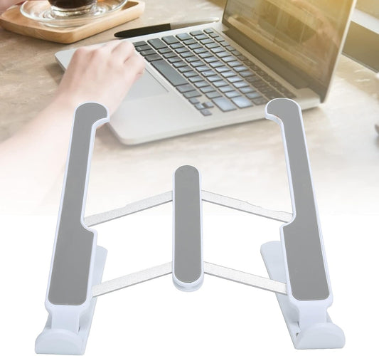 Adjustable Laptop Stand Holder with Built-In Foldable Legs and High-Quality Fibre