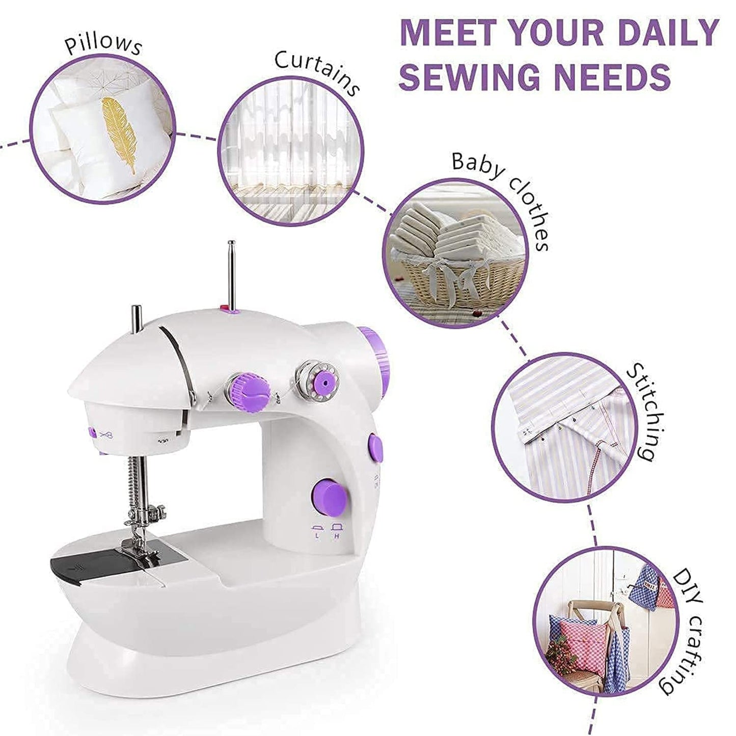 Silai Electric Sewing Machine Set with Extension table set