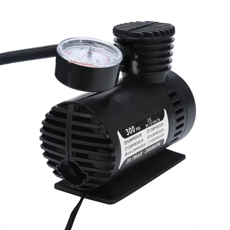 Portable 12V Electric Air Compressor Pump - Car Tyre Inflator (250 Psi)