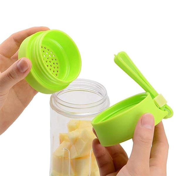 Portable USB Electric Juicer – 6 Blades, Perfect Protein Shaker for Smoothies & Juice, Rechargeable & Compact