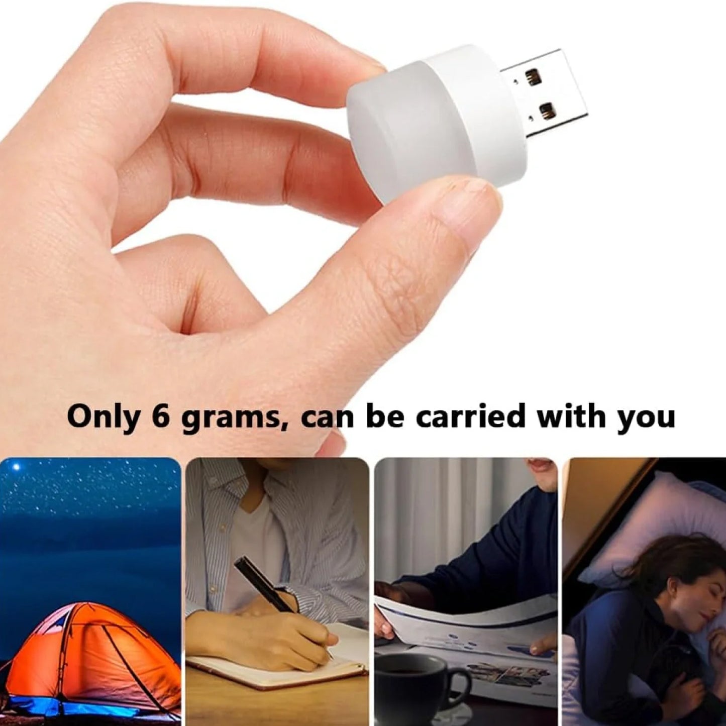 USB LED Night Light Lamp - Mini Portable for PC and Laptop (5 Pcs Mix Color)