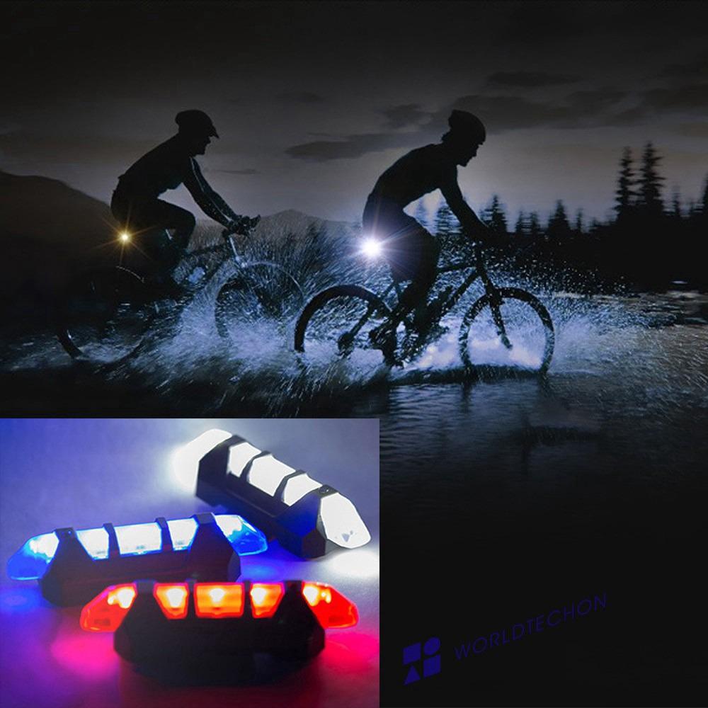 Rechargeable Bicycle Front Waterproof LED Light (Blue) – Illuminate Your Ride