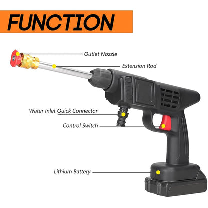 Double Battery Cordless Car Washer with 21V Charger