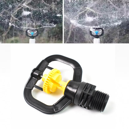 Rotating Irrigation Sprinkler - Plastic Spray Nozzle for Garden (1 Pc)