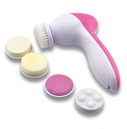 All-in-One Smoothing Massager – 5-in-1 Body and Facial Care (Pink)