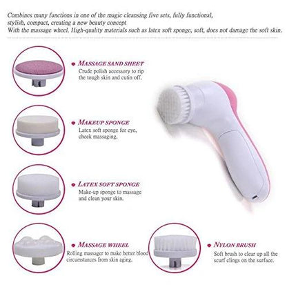 All-in-One Smoothing Massager – 5-in-1 Body and Facial Care (Pink)