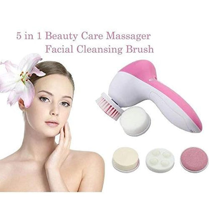 All-in-One Smoothing Massager – 5-in-1 Body and Facial Care (Pink)