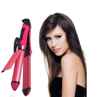 Hair Straightener and Curler Machine (2 In 1 ) - Versatile Hair Iron for Women