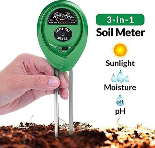 Multi-Function Green Plant Soil Tester: Moisture, pH, Light