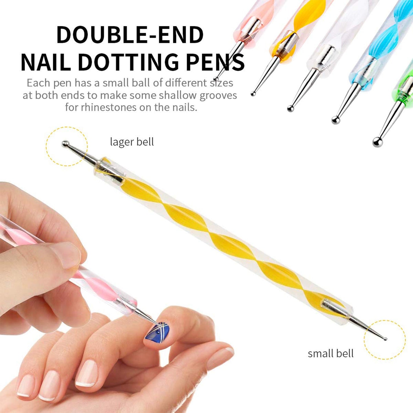 Fashionable Nail Art Point Pen Set for Women