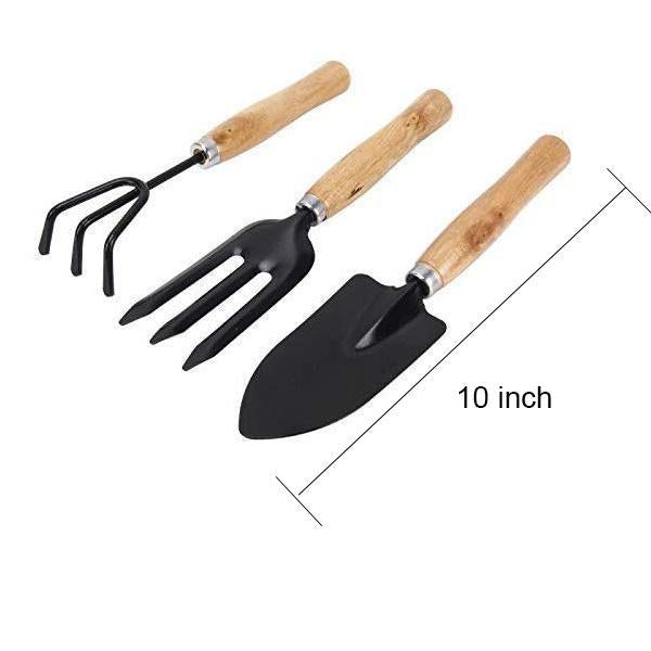 Premium Garden Tool Trio: Hand Cultivator, Trowel, and Fork