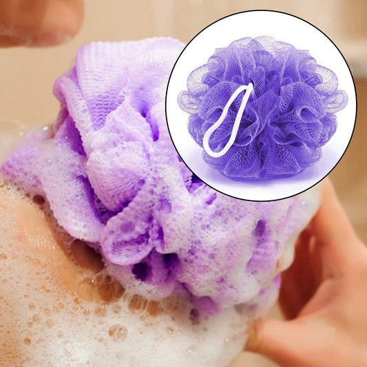 Bath Shower Loofah Sponge Pouf - Body Scrubber (Pack of 6)