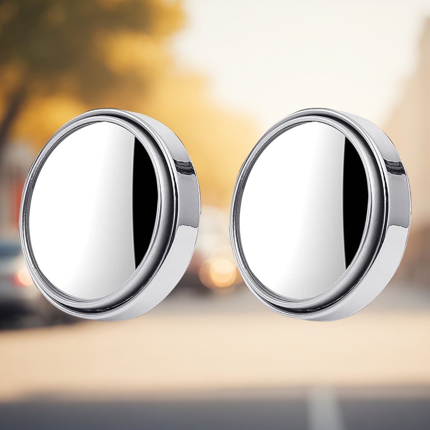 Car Blind Spot Side Mirror - HD Round Glass (2 Pcs Set)