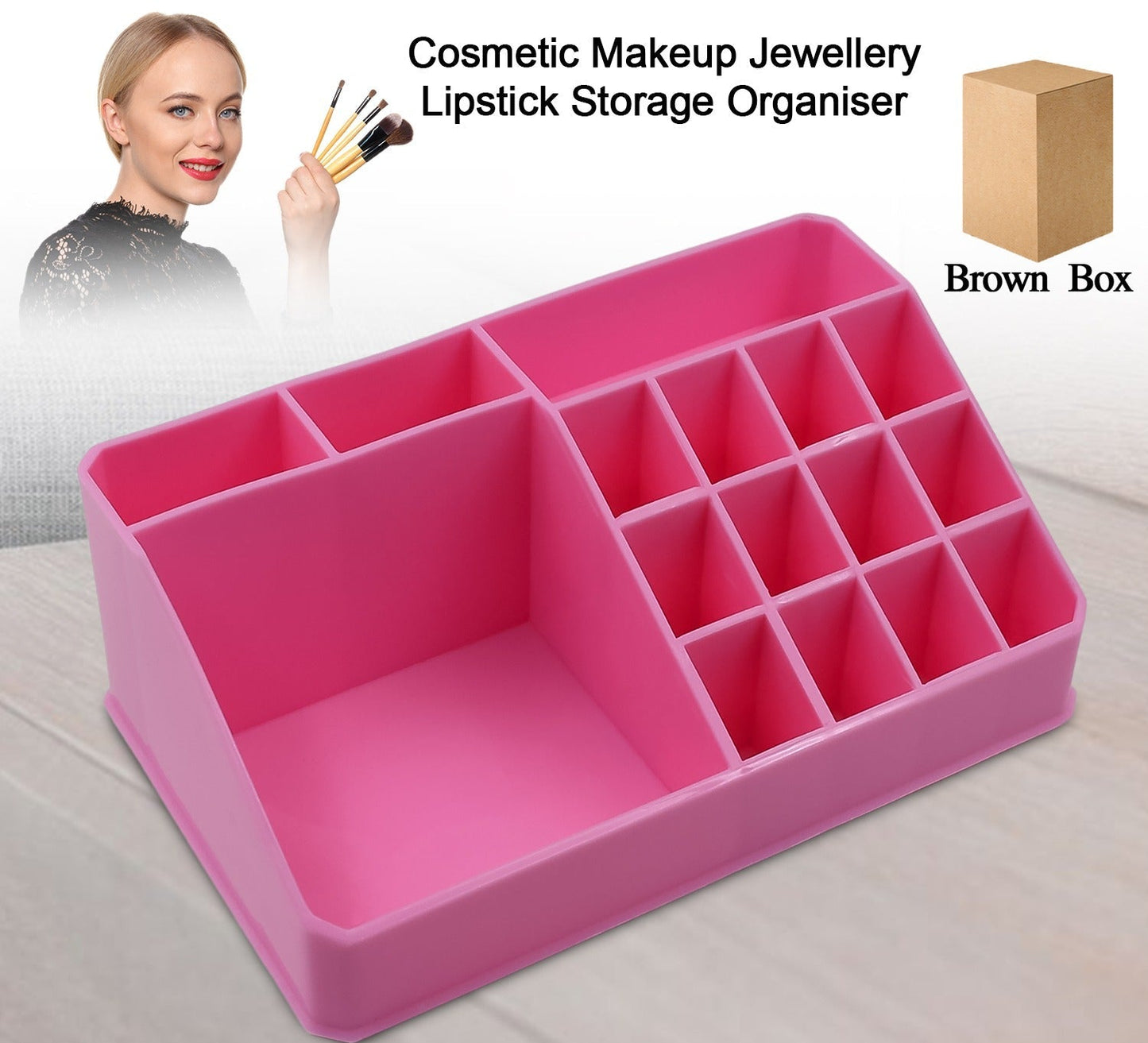 Makeup Organizer Cosmetic Storage Box with Drawer (1 Pc)