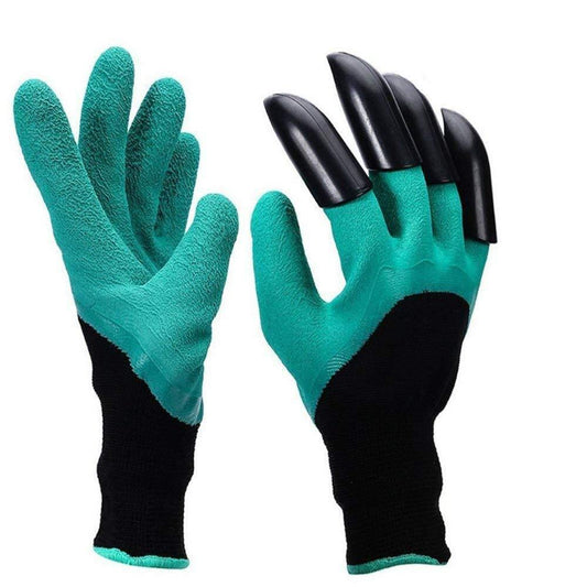 Garden Genie Gloves with Built-In Claws for Digging and Planting