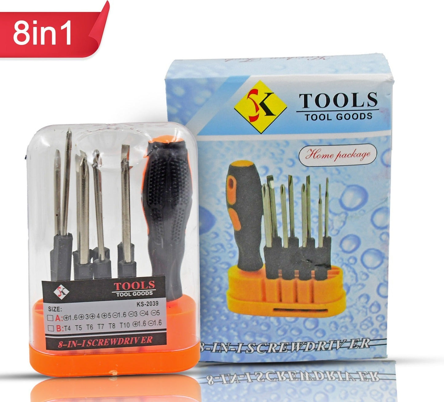 8-in-1 Screwdriver Set - Essential Tool Kit for Every Household