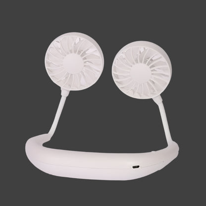 Wearable Neckband Fan - Portable USB Rechargeable Mini Fan with Headphone Design