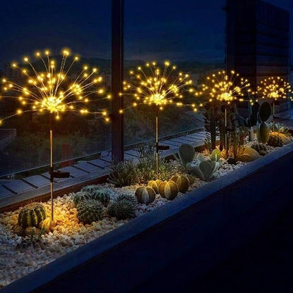 Colorful Multi LED Solar Garden Lights - 4 Pcs Set