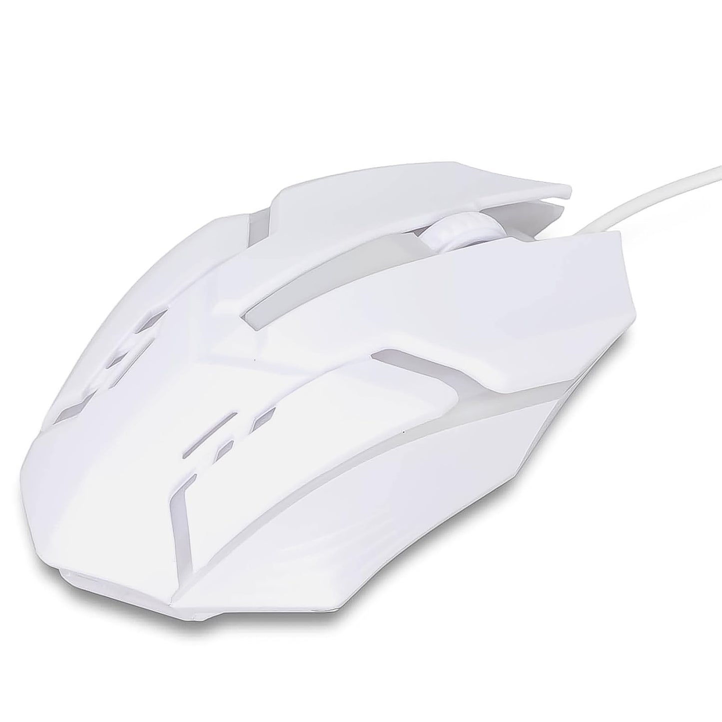 Colorful Lighting, 1200 DPI-USB Wired Ergonomic Gaming Mouse (1 Pc / White)