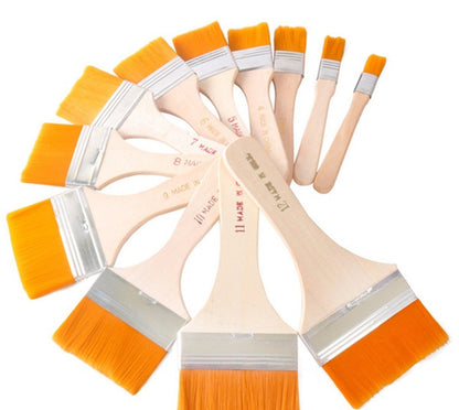 Premium 12-Piece Flat Painting Brush Set