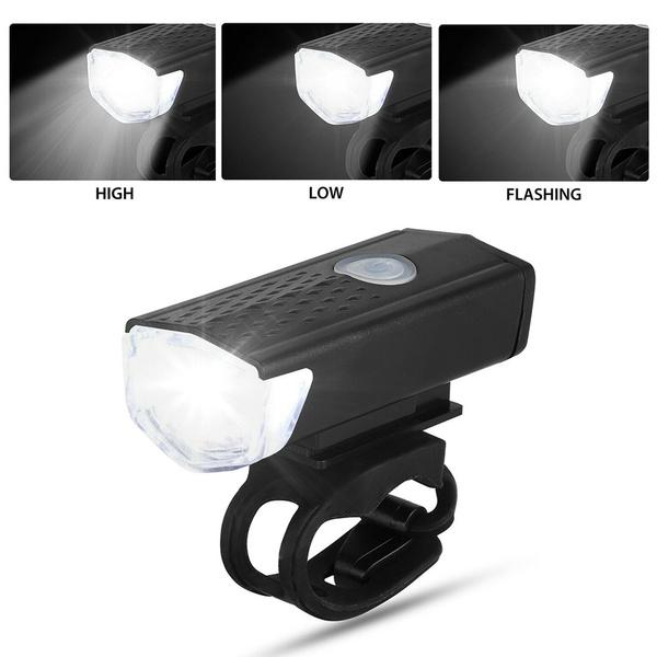 USB Rechargeable Bicycle Light Set – 400 Lumen Super Bright Headlight Front Lights