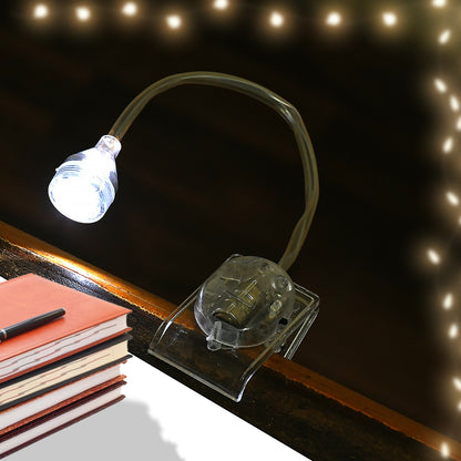 Portable Clip Light - Transparent, Perfect for Outdoor & Indoor Use