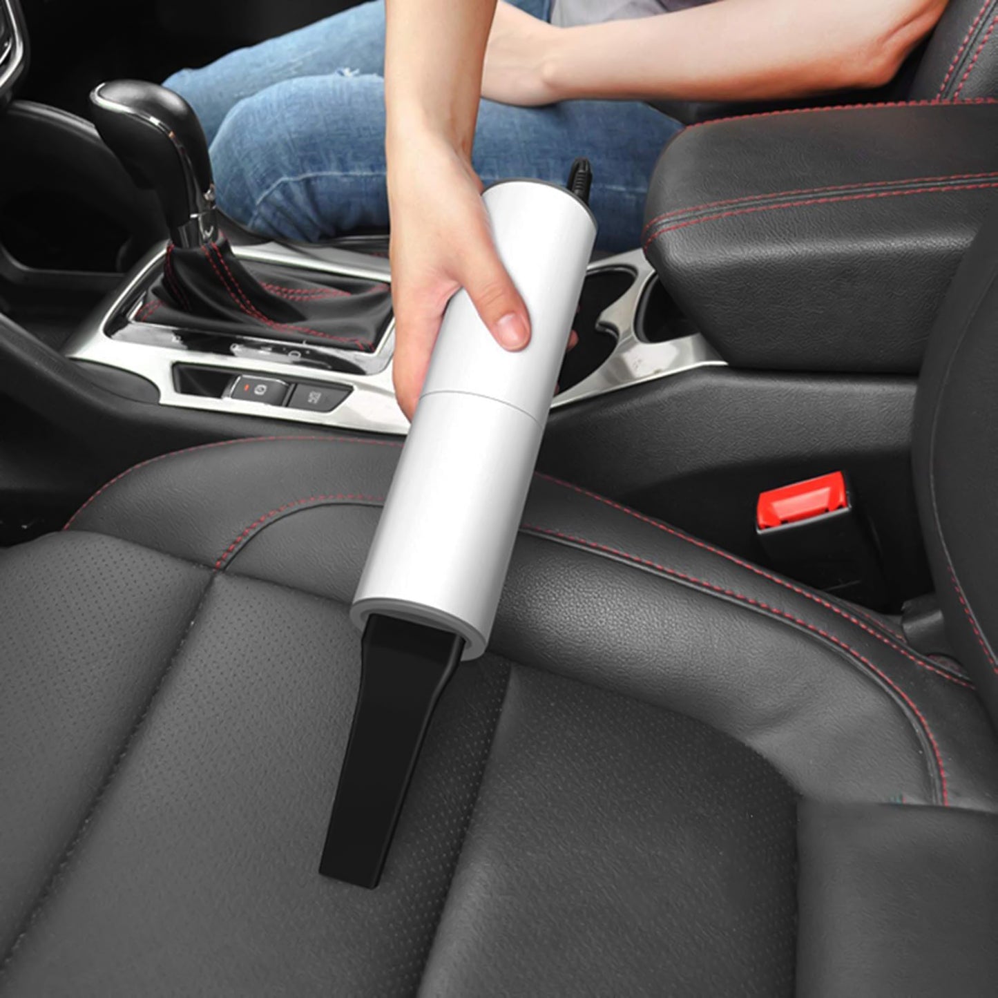 QuickClean Mini Portable Car Vacuum Cleaner - Handheld Power