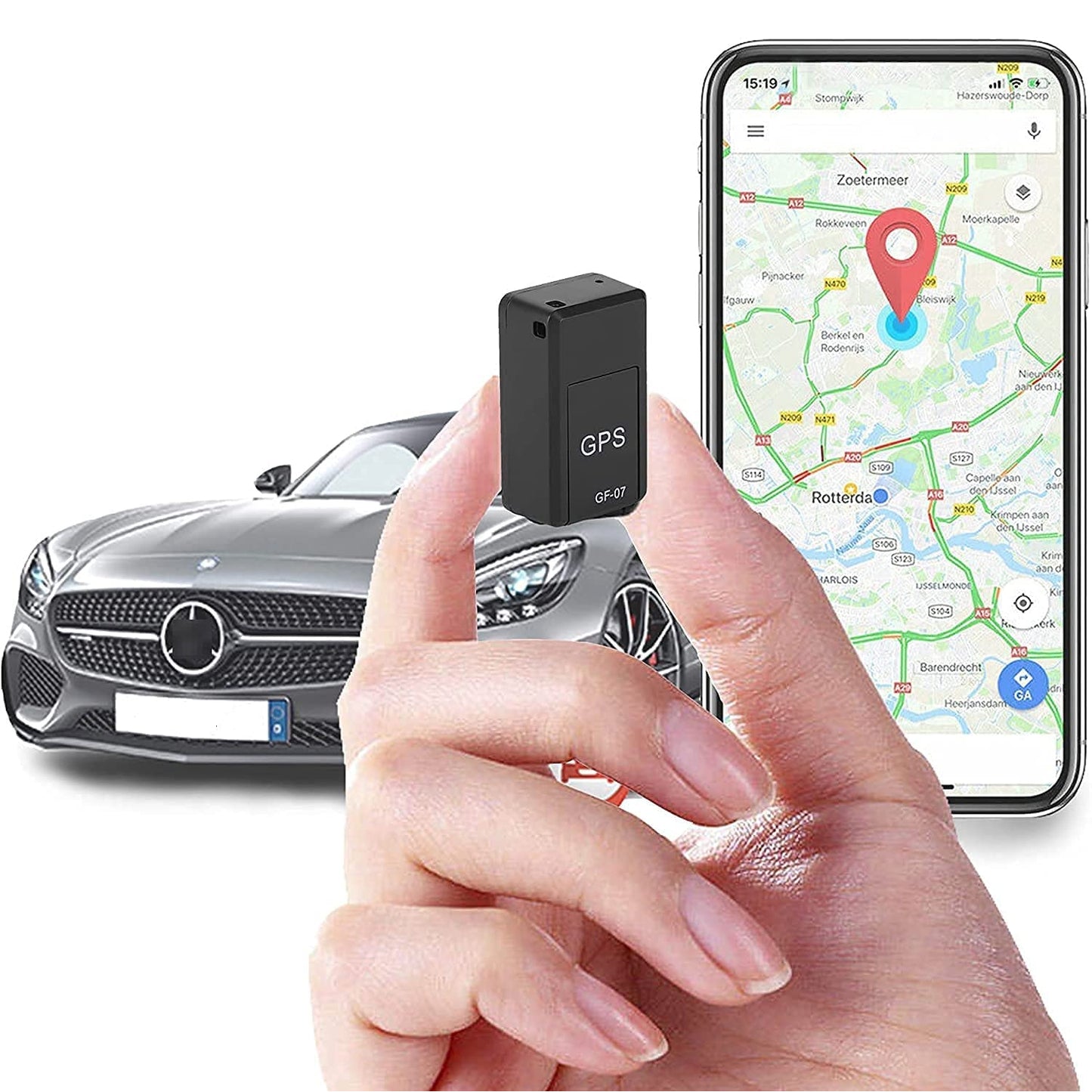 onelap GO Wireless GPS Tracker for Car - GPS Device with Voice Recording