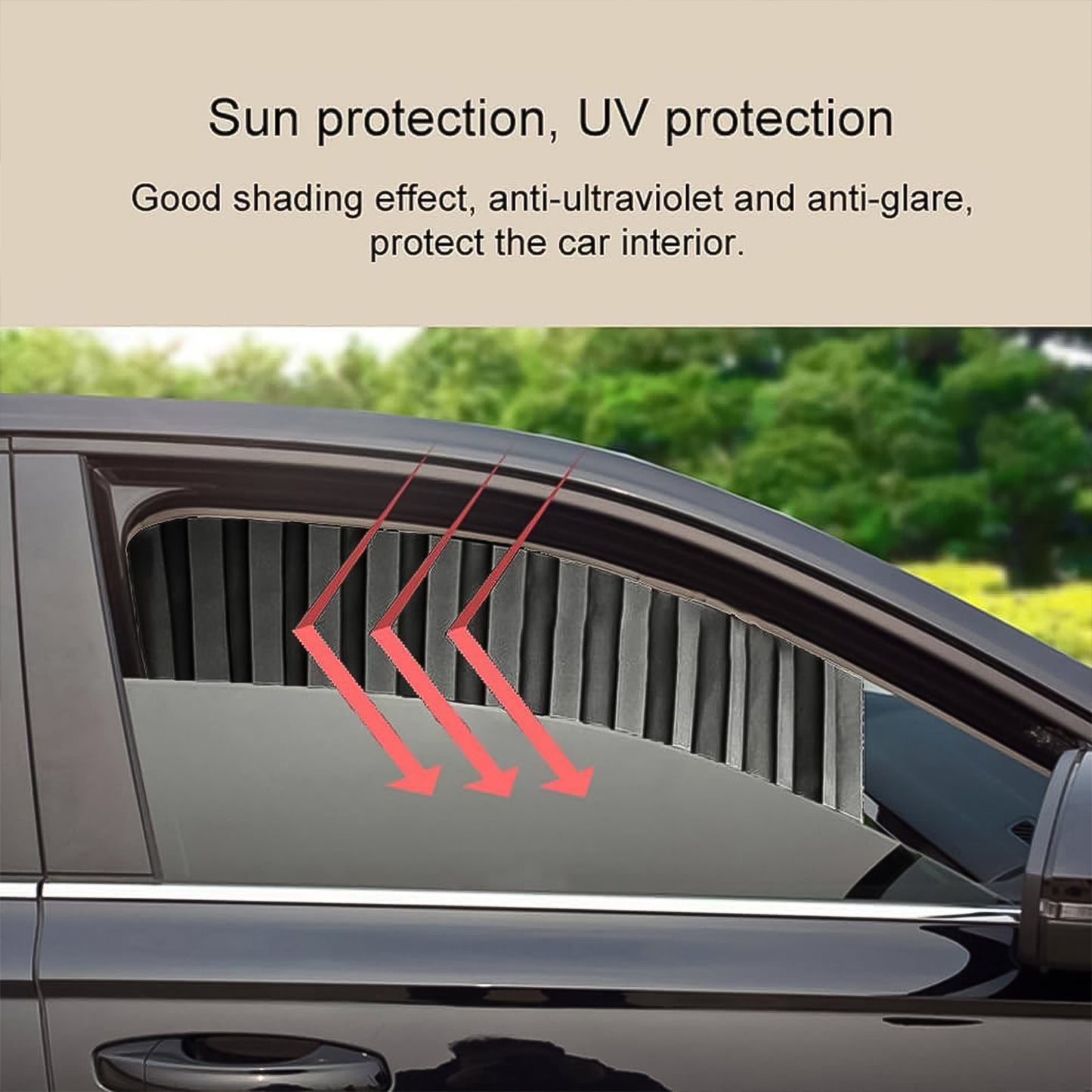 SunGuard Car Window Curtains - Heat & Sunshade Protection (4 Pcs Set)