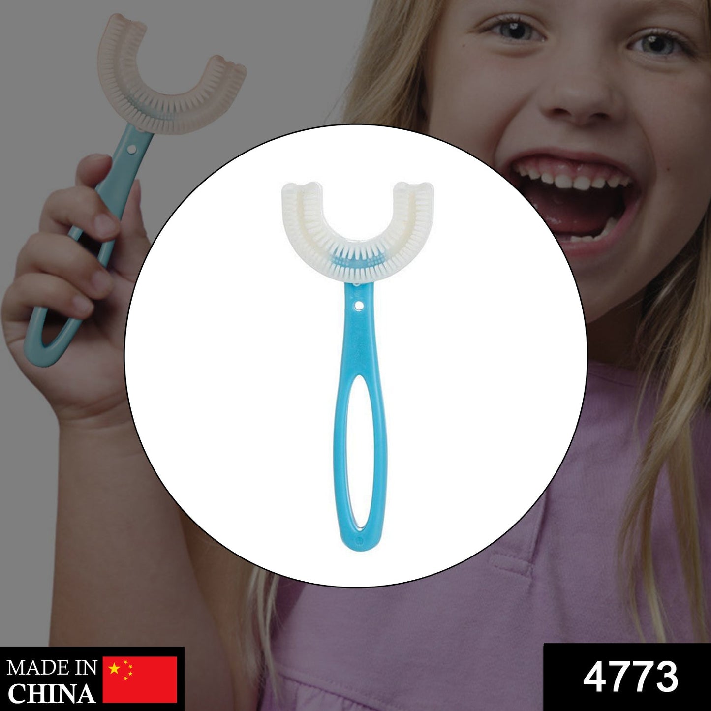 ComfortFit Kids U-Shaped Toothbrush - Perfect for Toddlers and Children