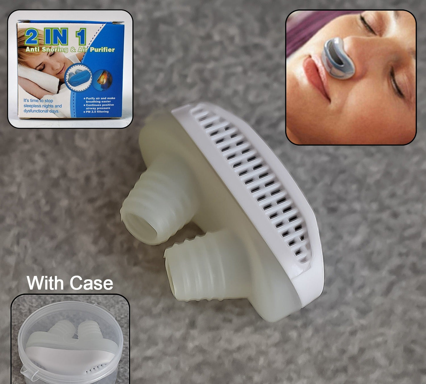 Kedy 2 in 1 Anti Snoring and Air Purifier Nose Clip