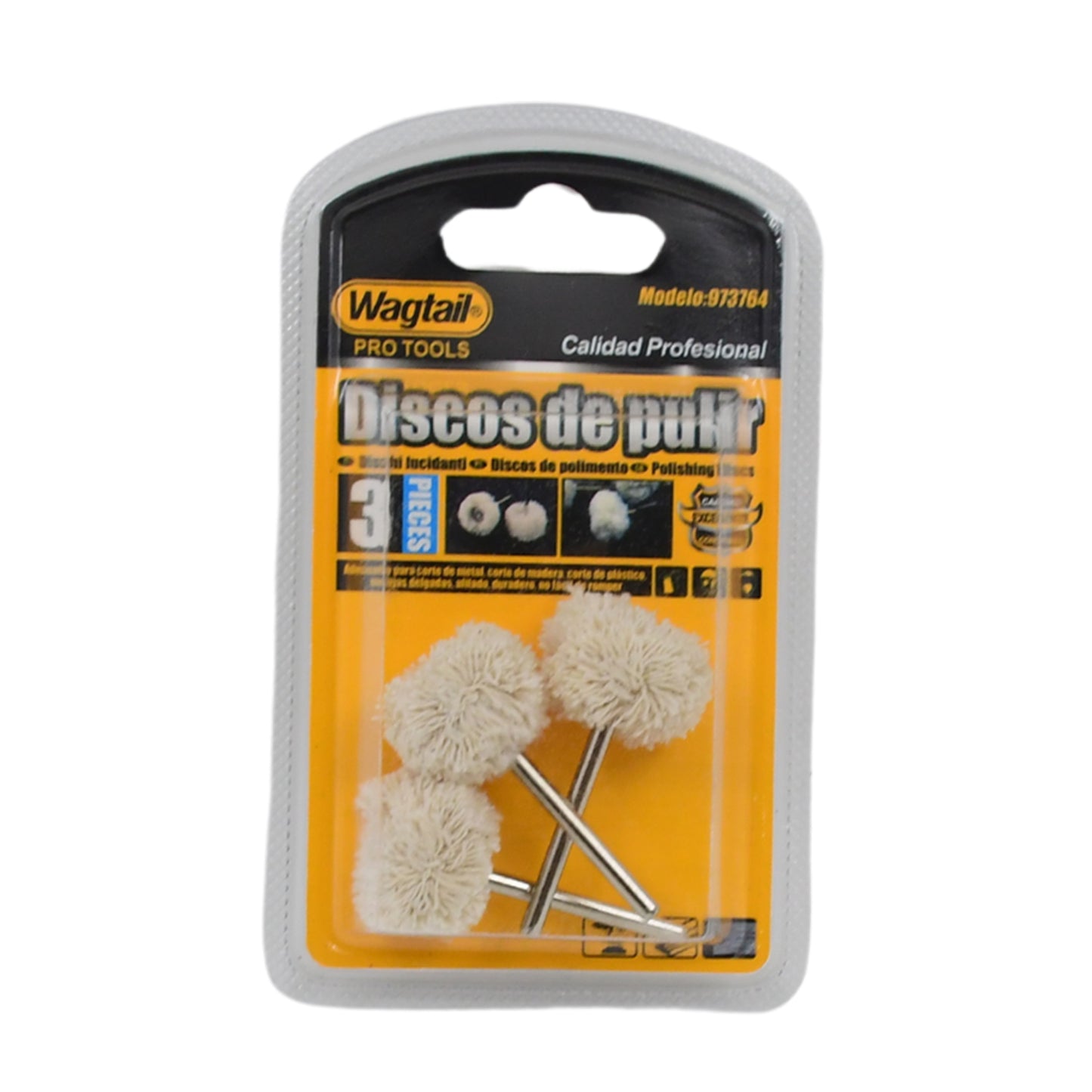 High-Quality Cotton Buffing Wheels for Dremel - 3 Pc Kit