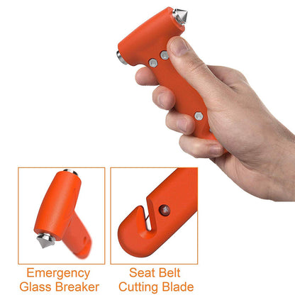 Safety Hammer - Car Emergency Tool with Window Breaker and Seatbelt Cutter