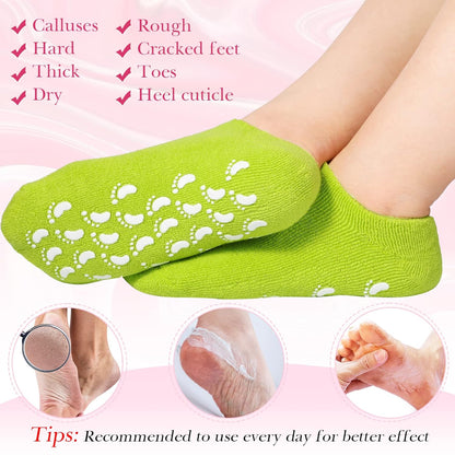 House of Beauty Aloe Vera Paraffin Foot Socks for Smoothening Cracked Heels