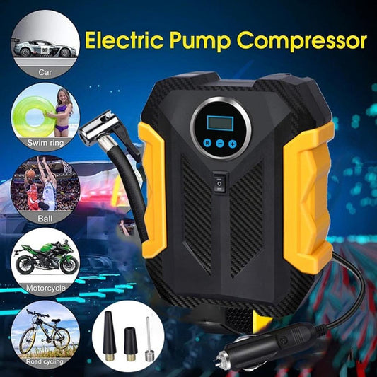 Portable Electric Car Air Compressor Pump for Car & Bike Tires – Reliable & Efficient Tire Inflation