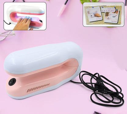 Professional Nail Art Gel UV Lamp Fast Curing Nail Manicure Tool with 360-Degree Rotation