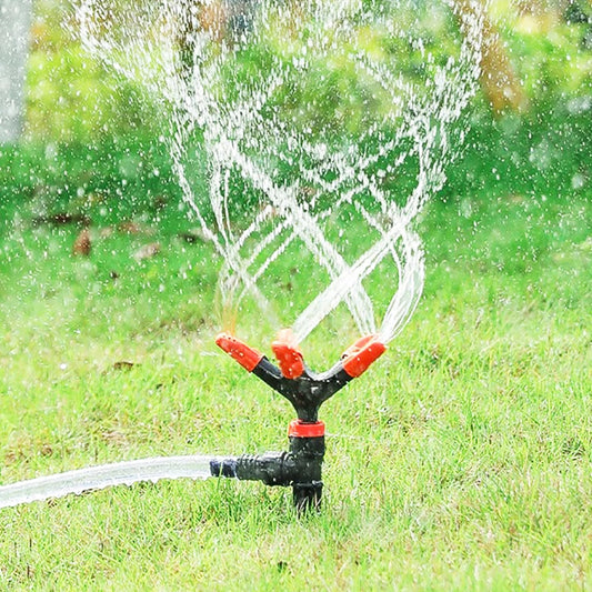 360° Rotating 5-Arm Automatic Garden Sprinkler - Adjustable and Efficient