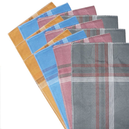 Mens King Size Formal Handkerchiefs For Office Use - Pack Of 12