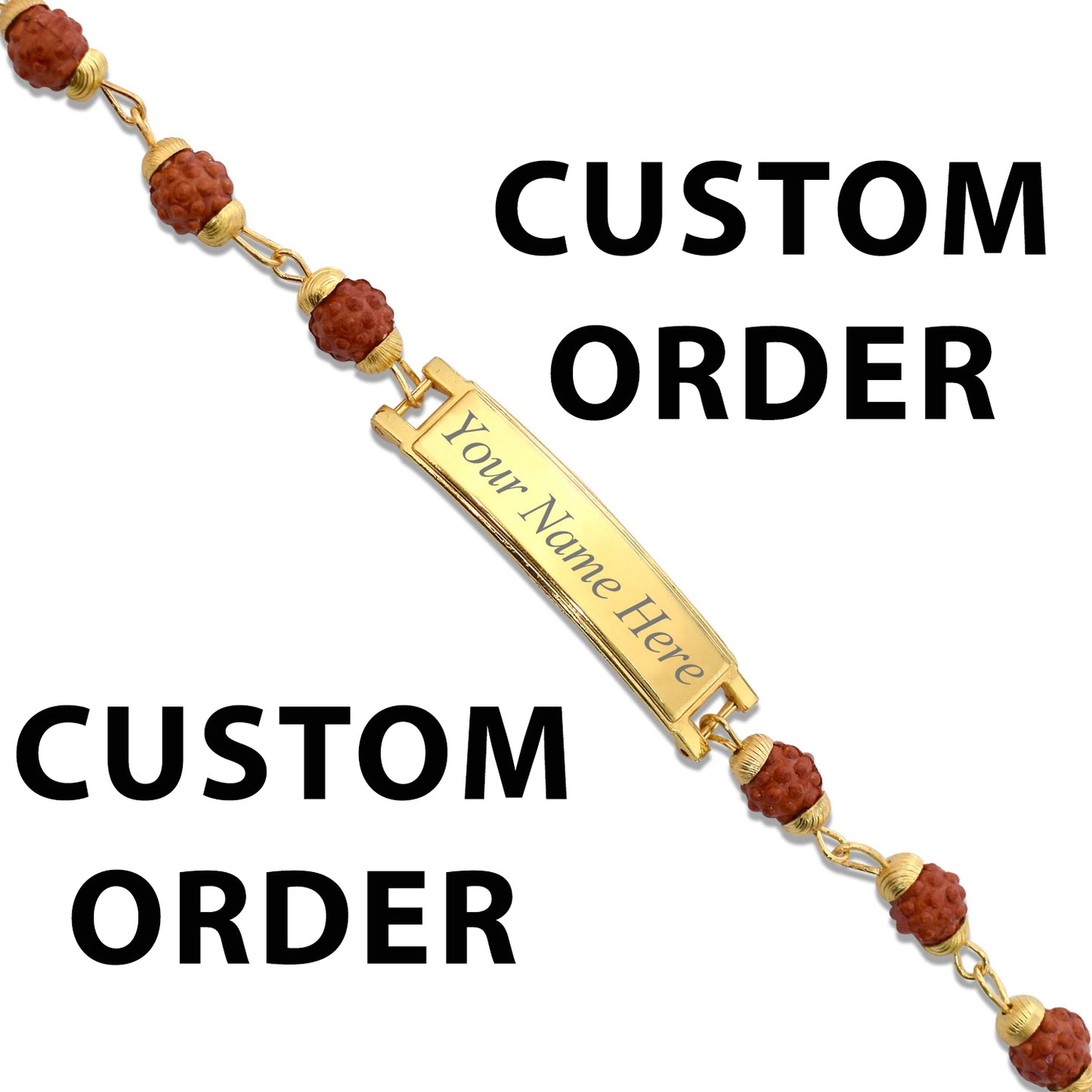 Divine Connection: Personalized Rudraksh Rakhi