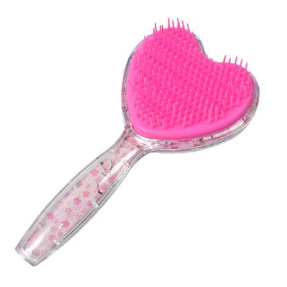 Heart Shape Hair Brush with Massage & Detangling for Kids - Suitable for All Hair Types