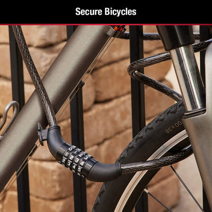 Heavy Duty Plastic Combination Lock | Secure Your Helmet and More