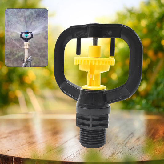 Rotating Irrigation Sprinkler - Plastic Spray Nozzle for Garden (1 Pc)