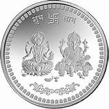 Pure Silver Coin for Gift & Pooja - Auspicious Goddess Lakshmi Design