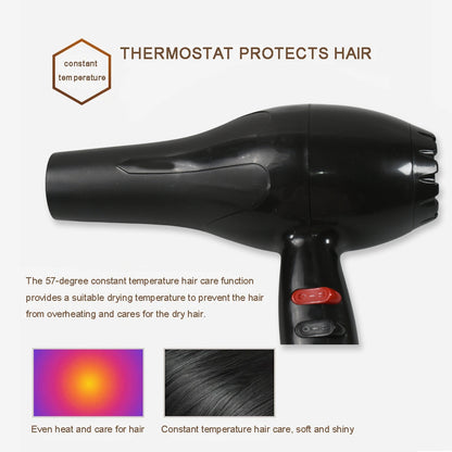 Professional Salon Hair Dryer – 1800 Watts, 2 Speed Settings for Men & Women