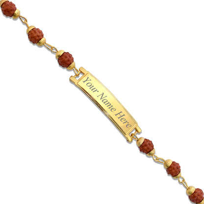 Divine Connection: Personalized Rudraksh Rakhi