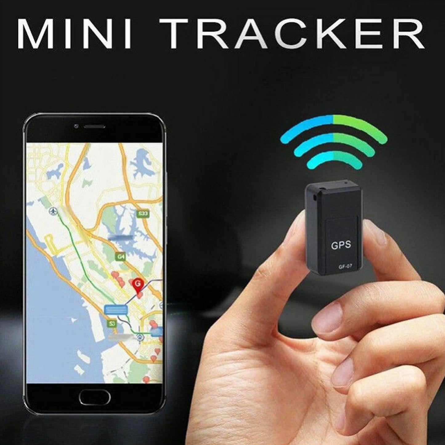 onelap GO Wireless GPS Tracker for Car - GPS Device with Voice Recording