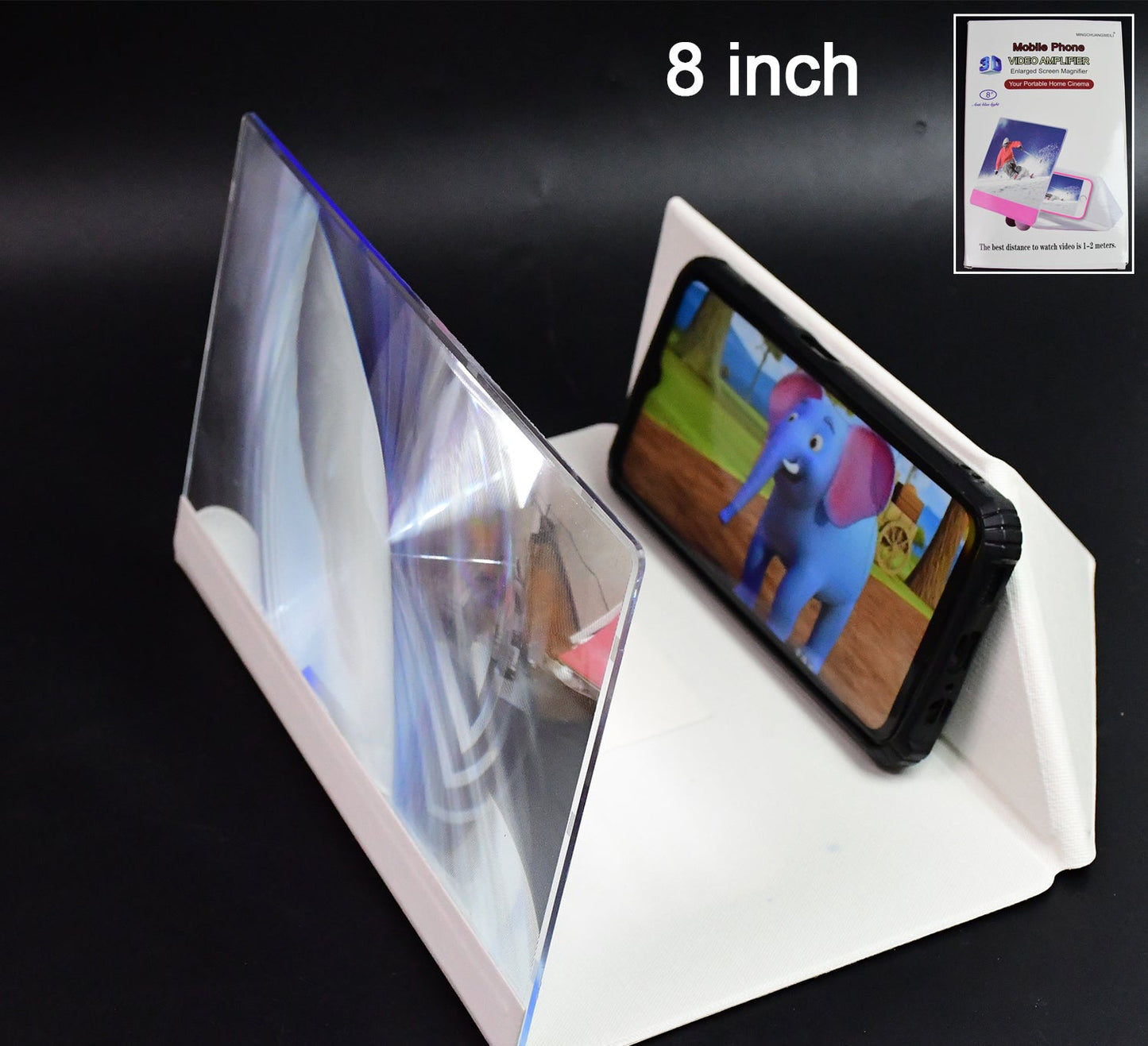 Mobile Phone Screen Magnifier Amplifier (1 Pc  8 Inch)-3d Hd