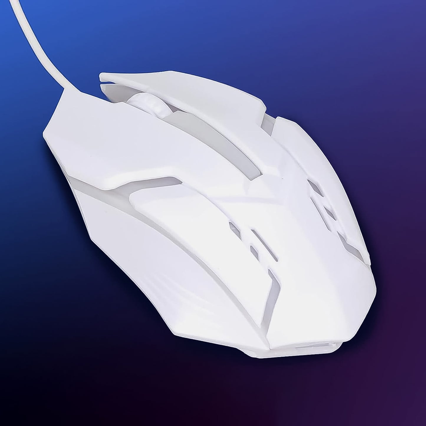 Colorful Lighting, 1200 DPI-USB Wired Ergonomic Gaming Mouse (1 Pc / White)