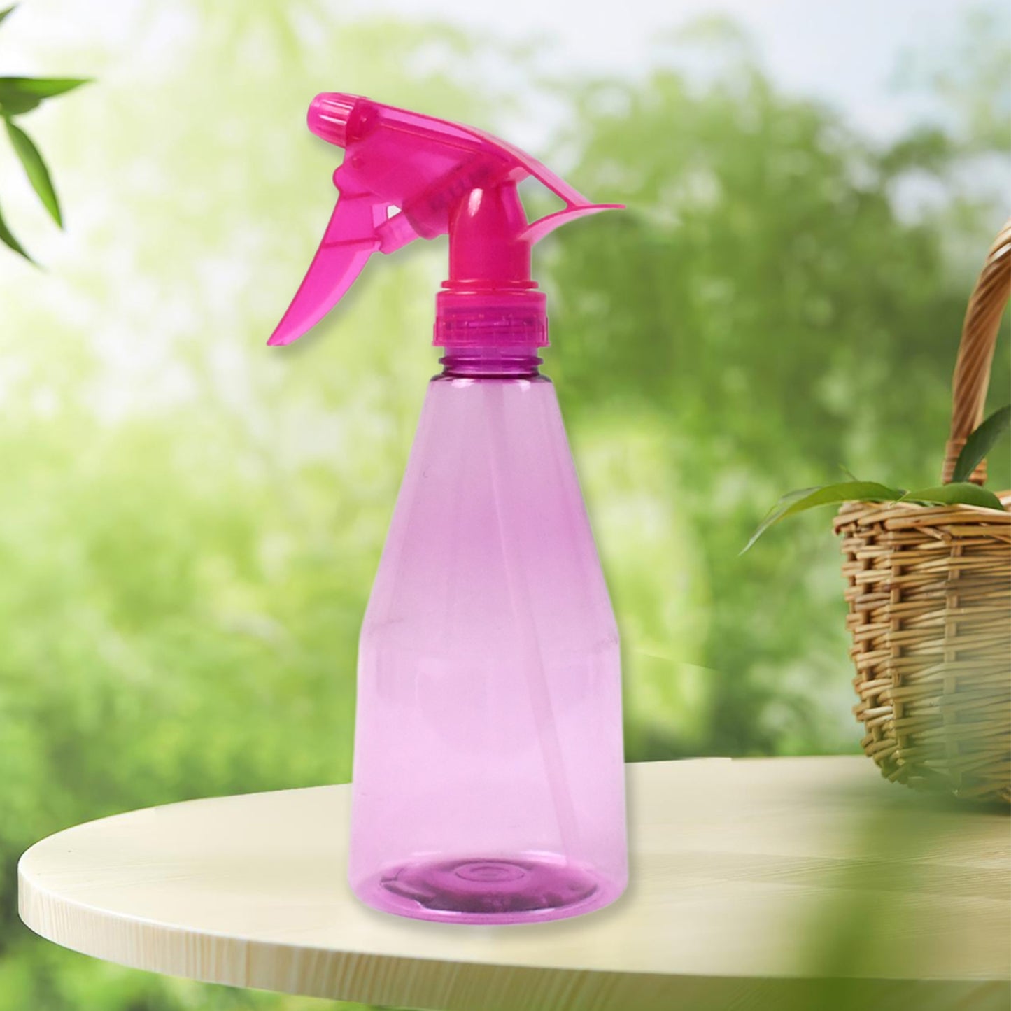 Plastic Multipurpose Home  Garden Water Spray Bottle For Cleaning Pack (414 Ml  1 Pc)