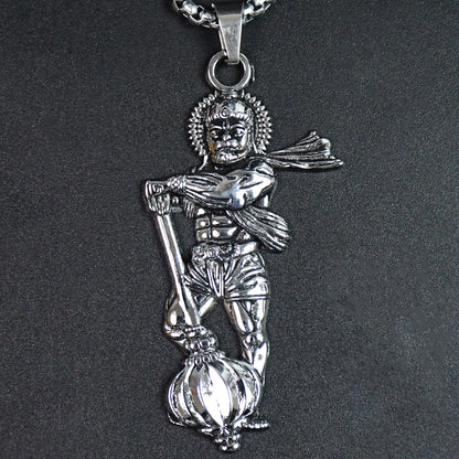 Divine Power: Hanuman Ji Pendant with Gada for Men and Women